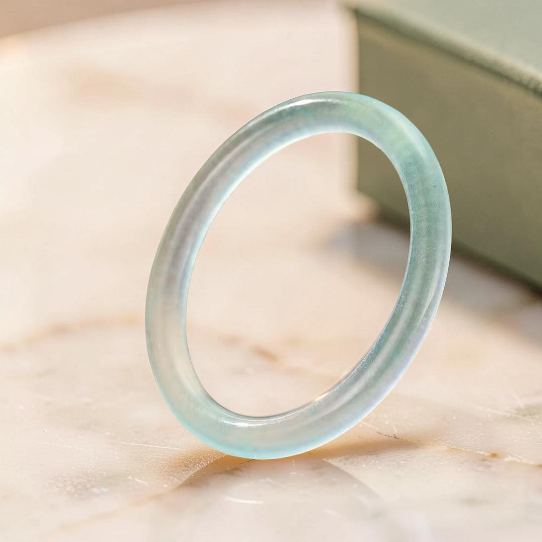 Bracelet Jonc Aigue-Marine – Douceur Céleste
