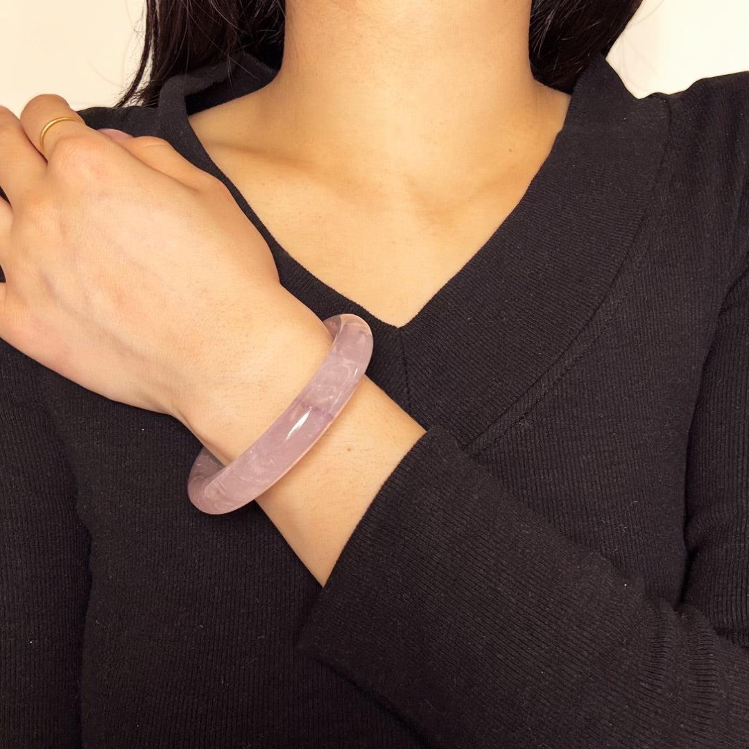 Bracelet Jonc Améthyste – Sérénité Sacrée