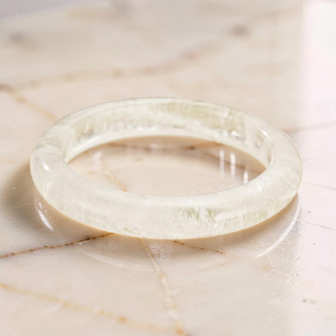 Bracelet Jonc Cristal de Roche – Clarté Pure