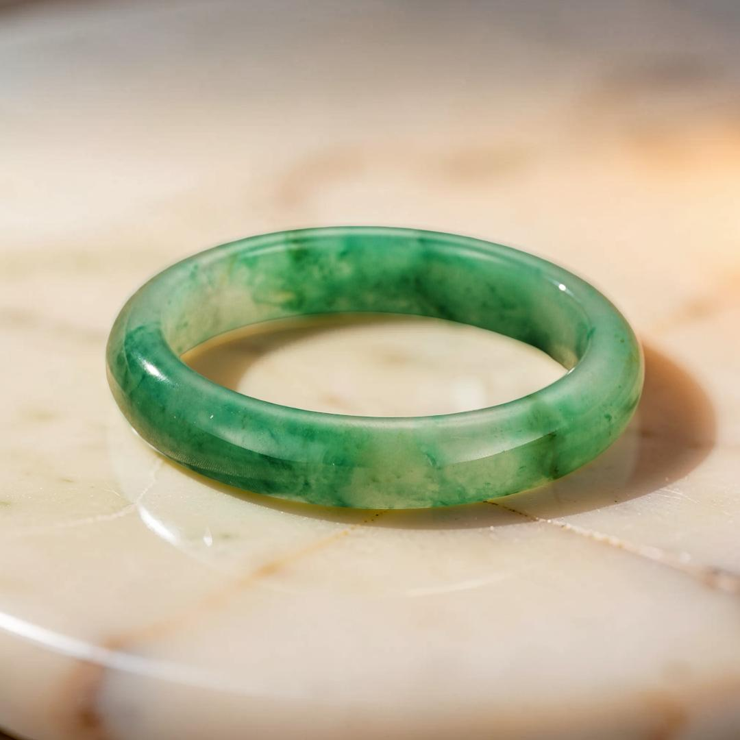 Bracelet Jonc Jade – Éveil Doux