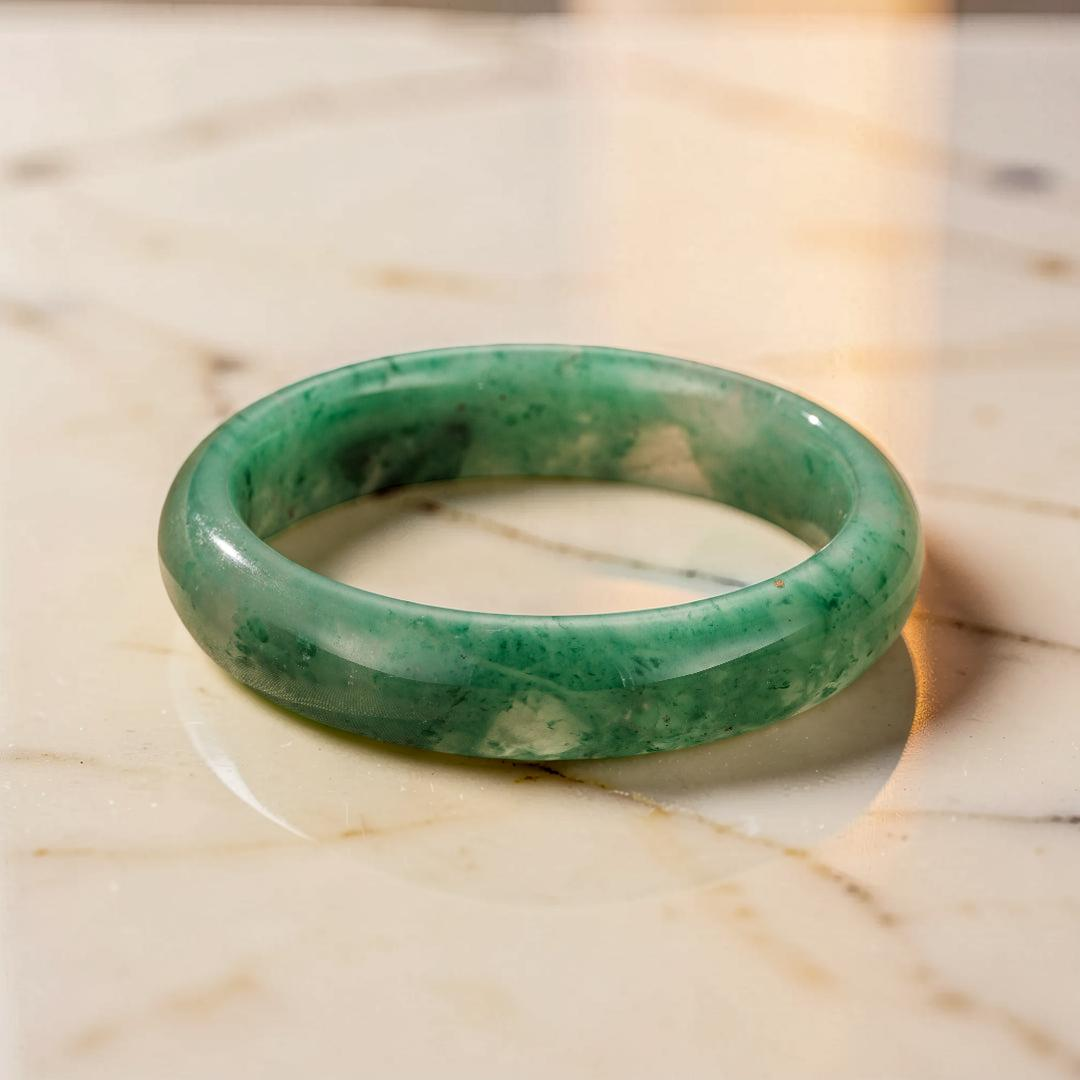 Bracelet Jonc Jade – Éveil Doux
