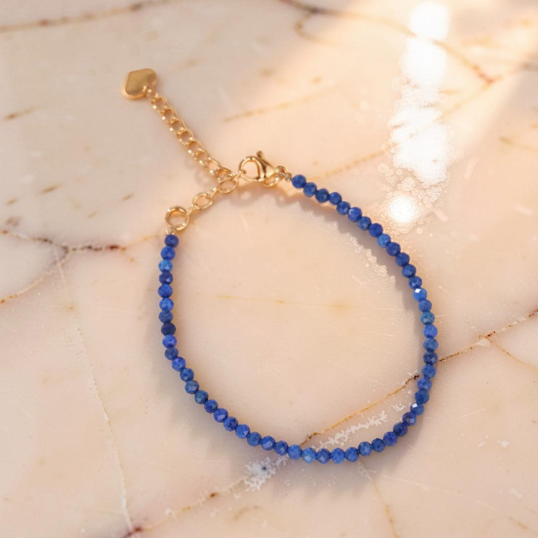 Bracelet Lapis Lazuli – Brillance de Minuit