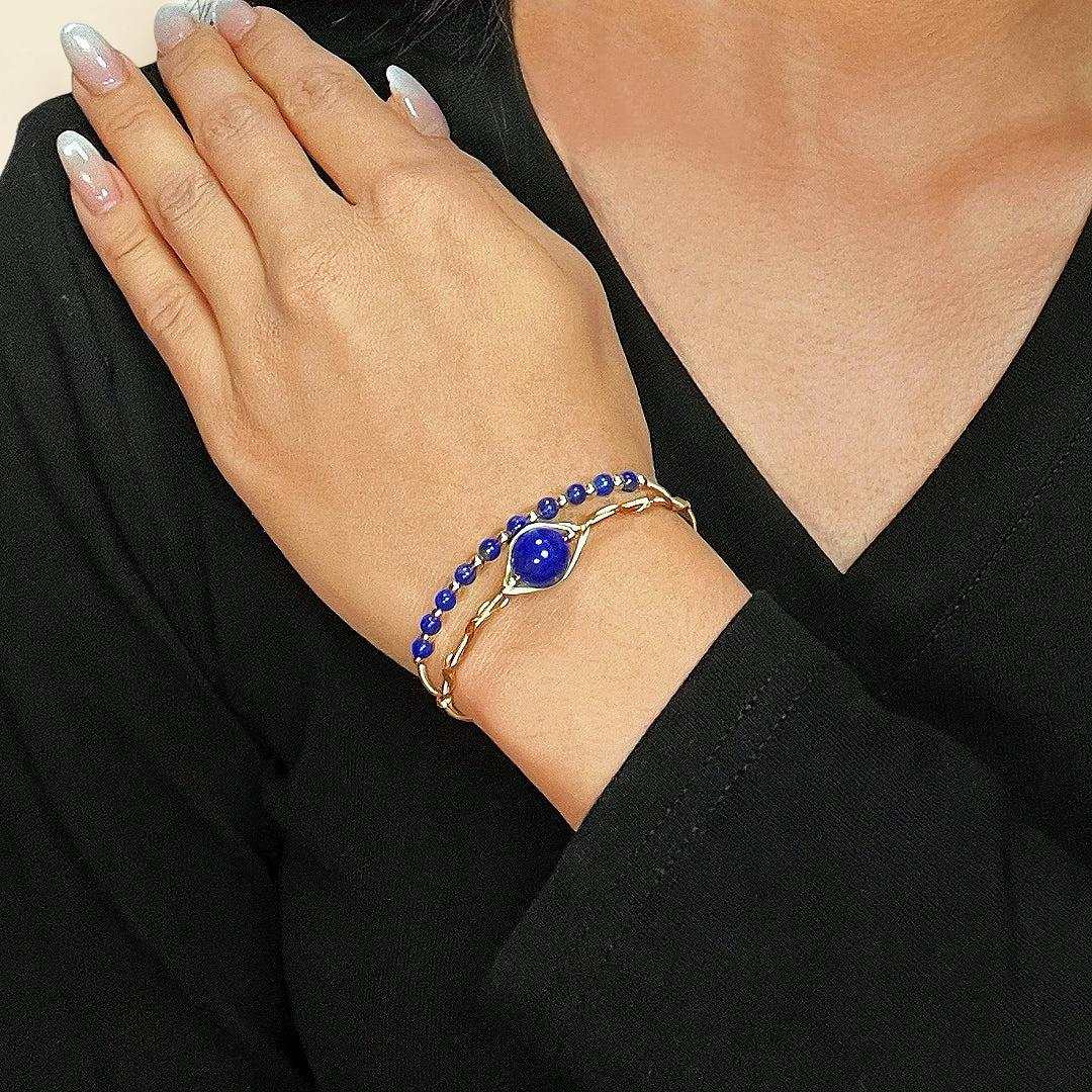 Bracelet Lapis Lazuli – Œil Intuitif