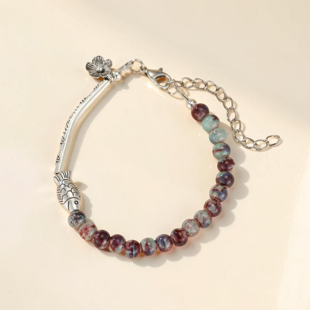 Bracelet Lotus Jaspe - Sagesse