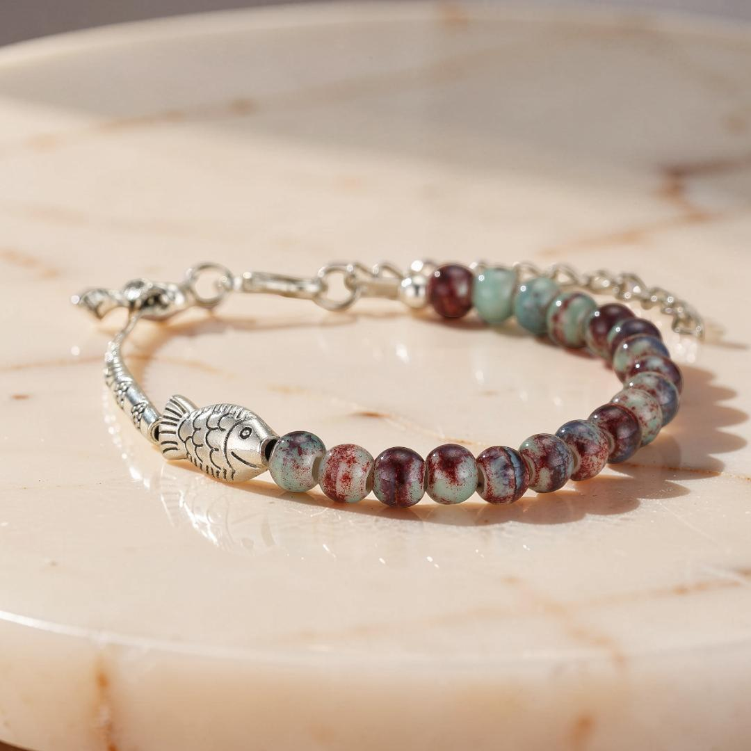 Bracelet Lotus Jaspe - Sagesse