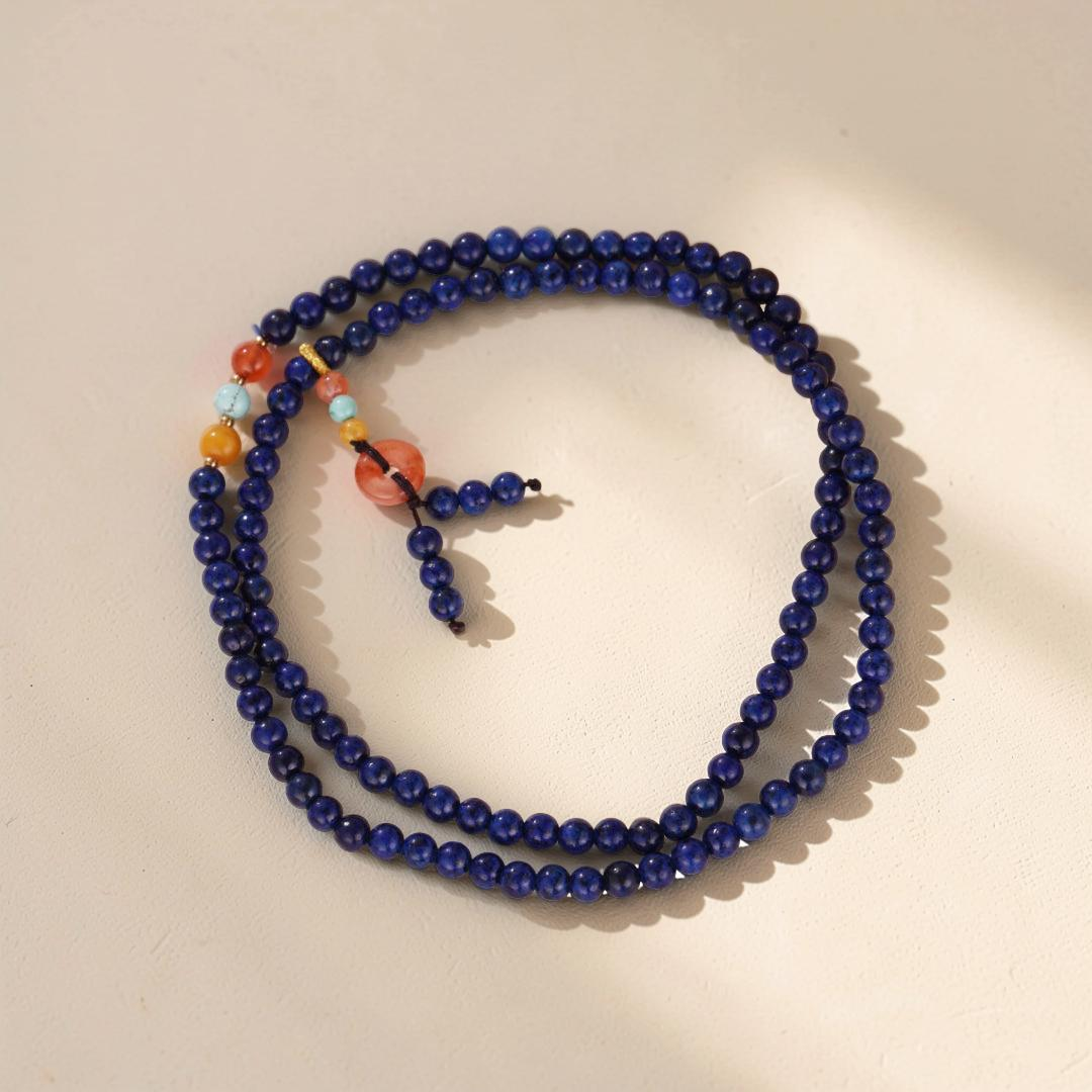 Bracelet Mâlâ Lapis Lazuli – Perfection Spirituelle