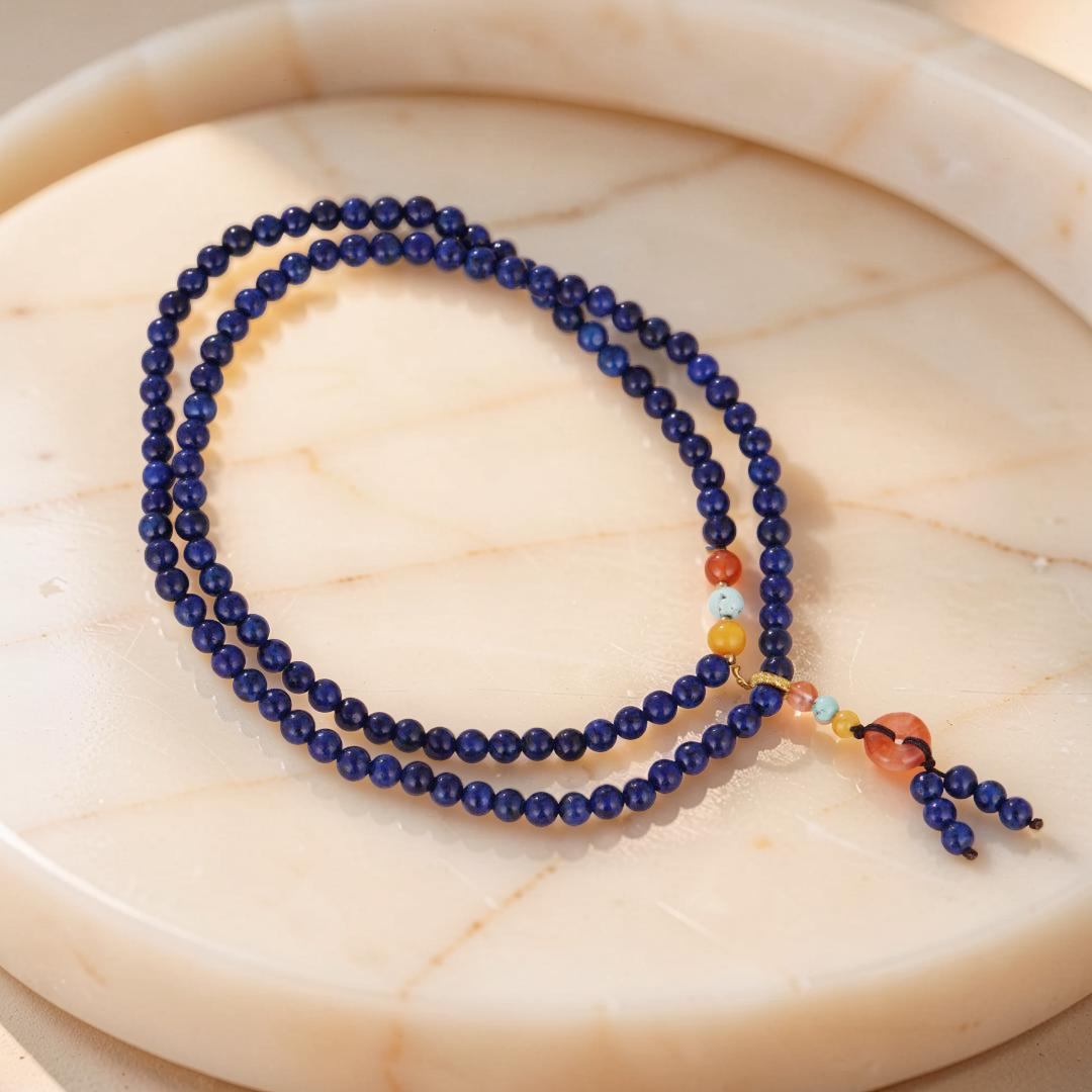 Bracelet Mâlâ Lapis Lazuli – Perfection Spirituelle
