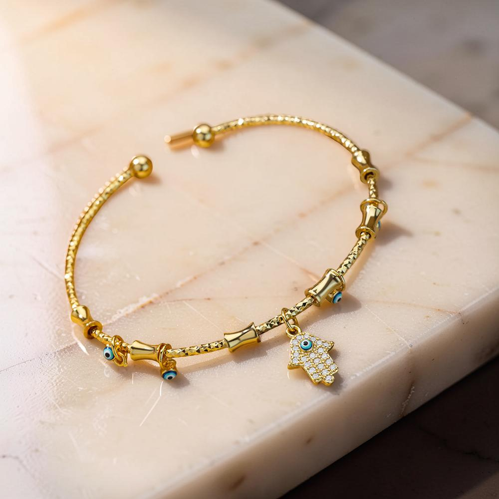 Bracelet Mauvais Œil 'Bénédiction' en Zircon