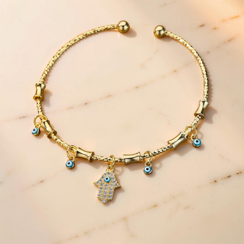 Bracelet Mauvais Œil 'Bénédiction' en Zircon