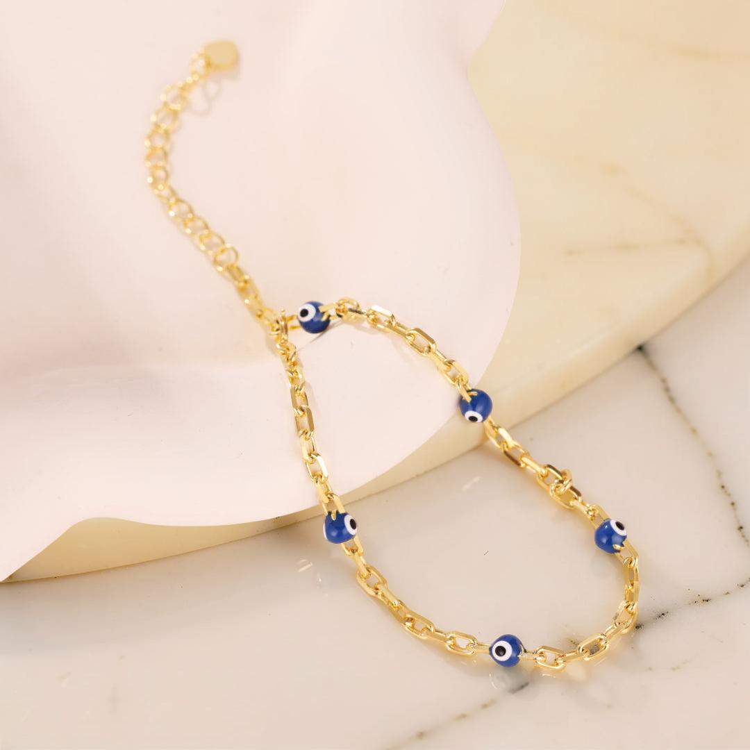 Bracelet Mauvais Œil – Lien Protecteur, Argent 925