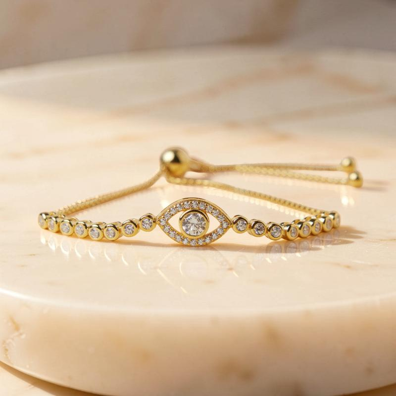 Bracelet Mauvais Œil – Mystérieux, Argent