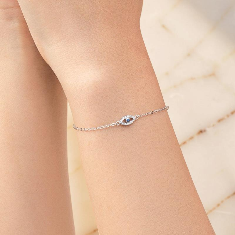 Bracelet Mauvais Œil – Protection Éternelle, Argent 925