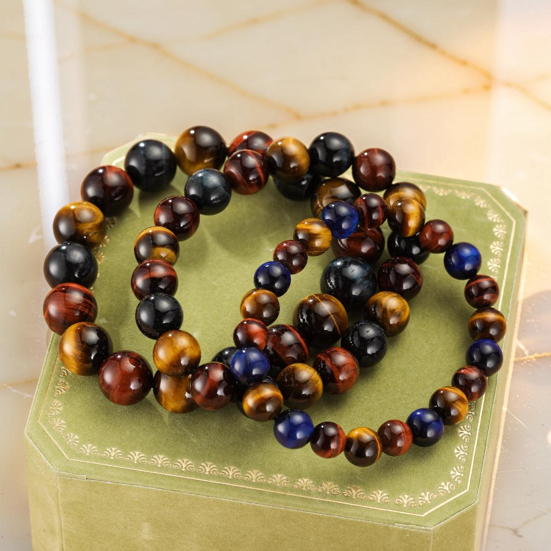 Bracelet Œil de Tigre Multicolore – Équilibre Intérieur