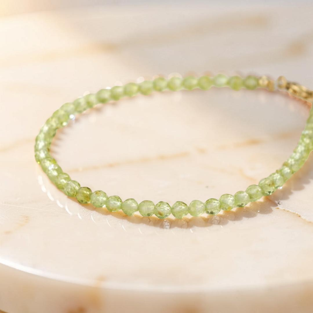 Bracelet Péridot – Rosée Verte