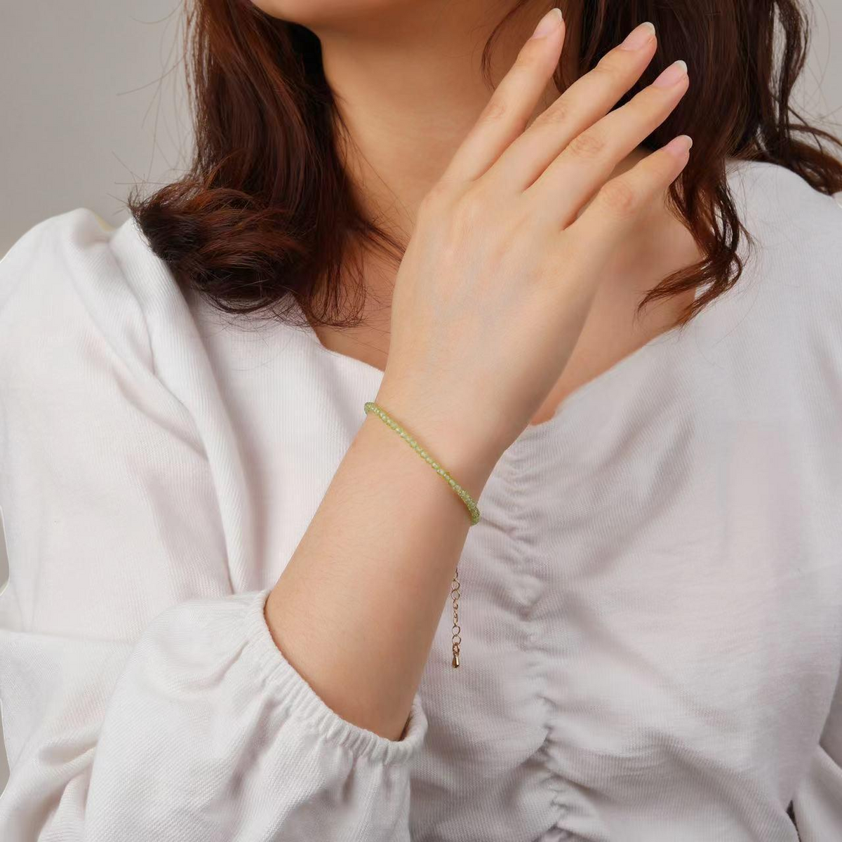 Bracelet Péridot – Rosée Verte