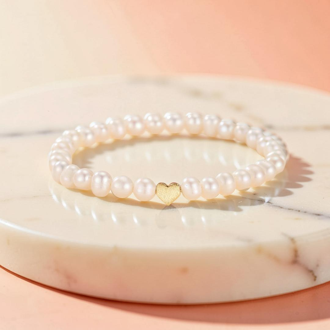 Bracelet Perle d'Eau Douce – Amour Parfait