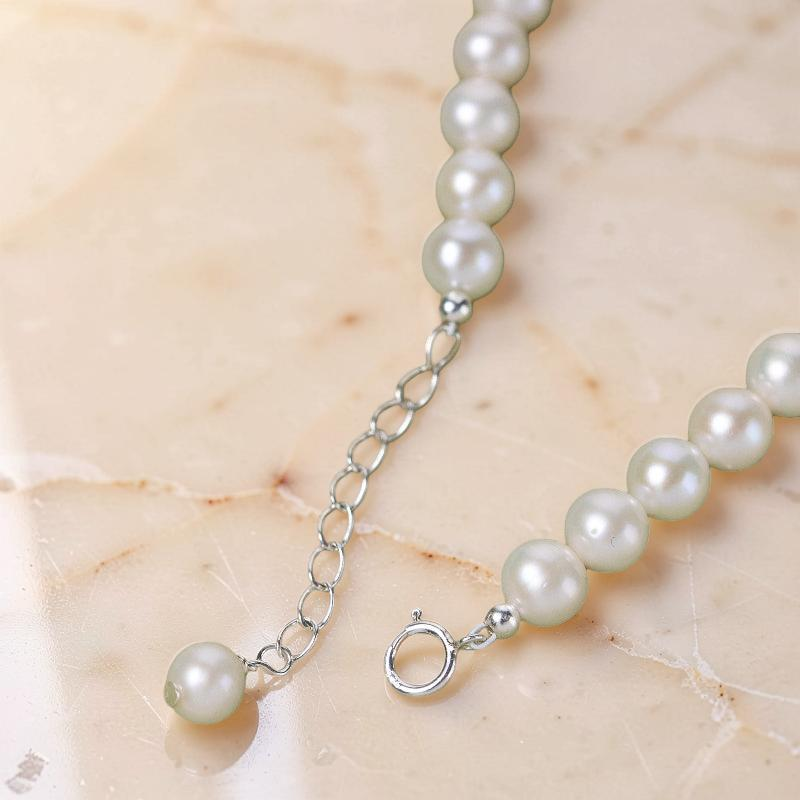 Bracelet Perle et Aigue Marine – Harmonie Océanique, Argent
