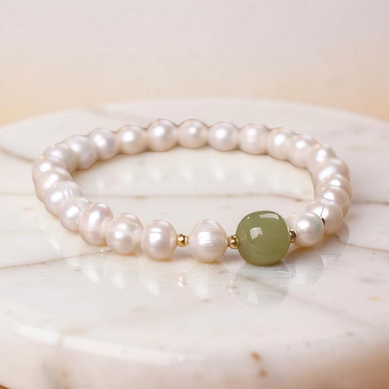 Bracelet Perle et Jade – Apaisement