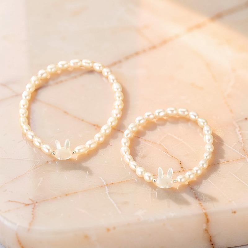 Bracelet Perle – Tendresse Lapine, Argent