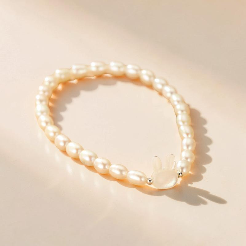 Bracelet Perle – Tendresse Lapine, Argent