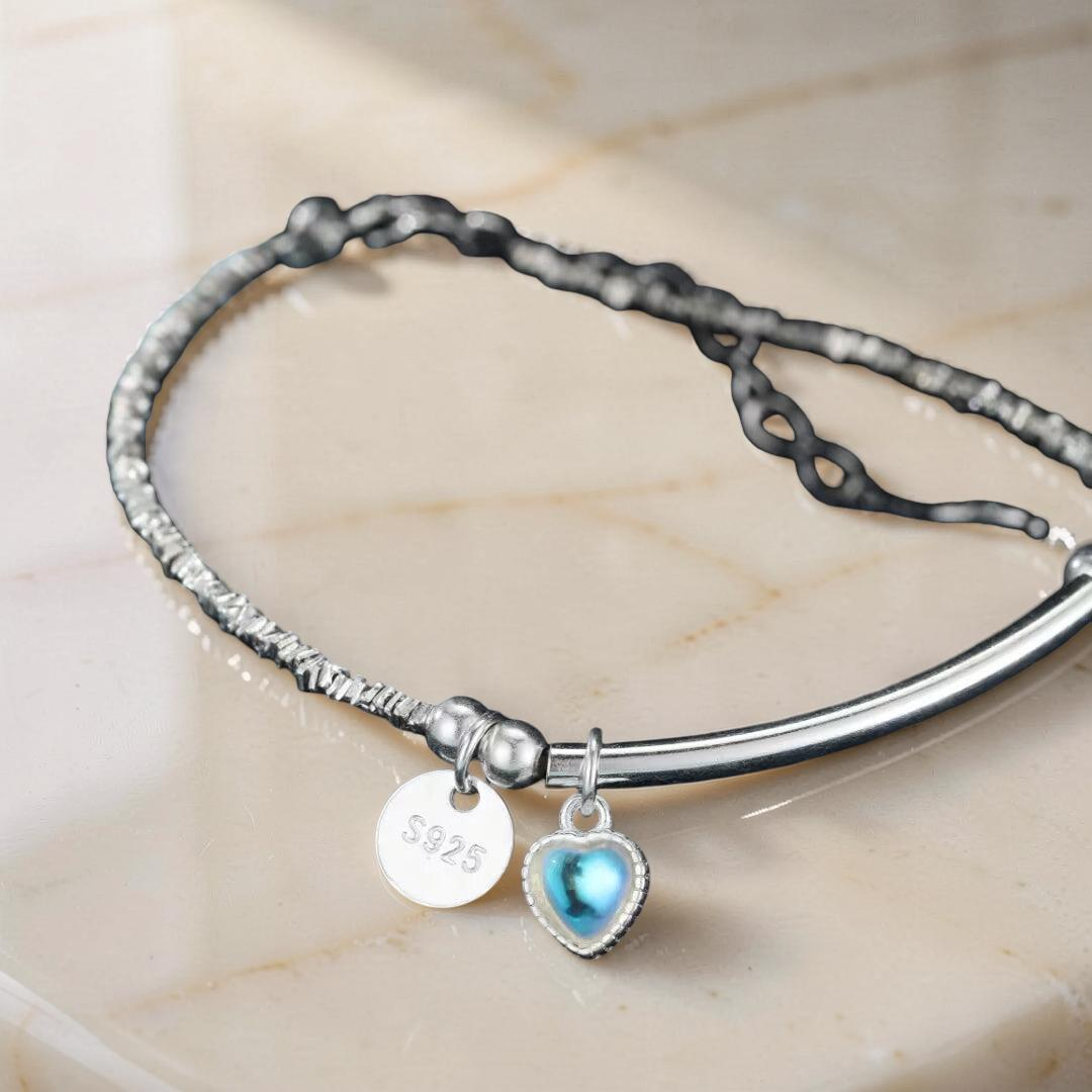 Bracelet Pierre de Lune – Perle de Lune, Argent