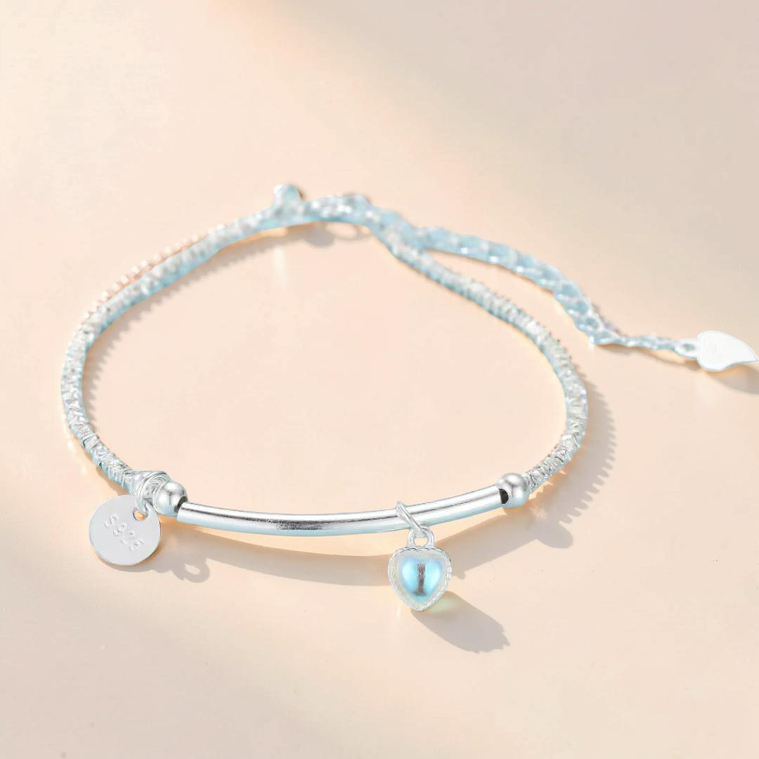 Bracelet Pierre de Lune – Perle de Lune, Argent