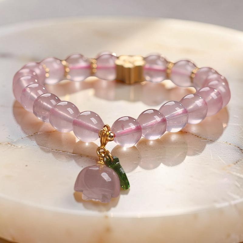 Bracelet Quartz Rose – Amour de Cerise