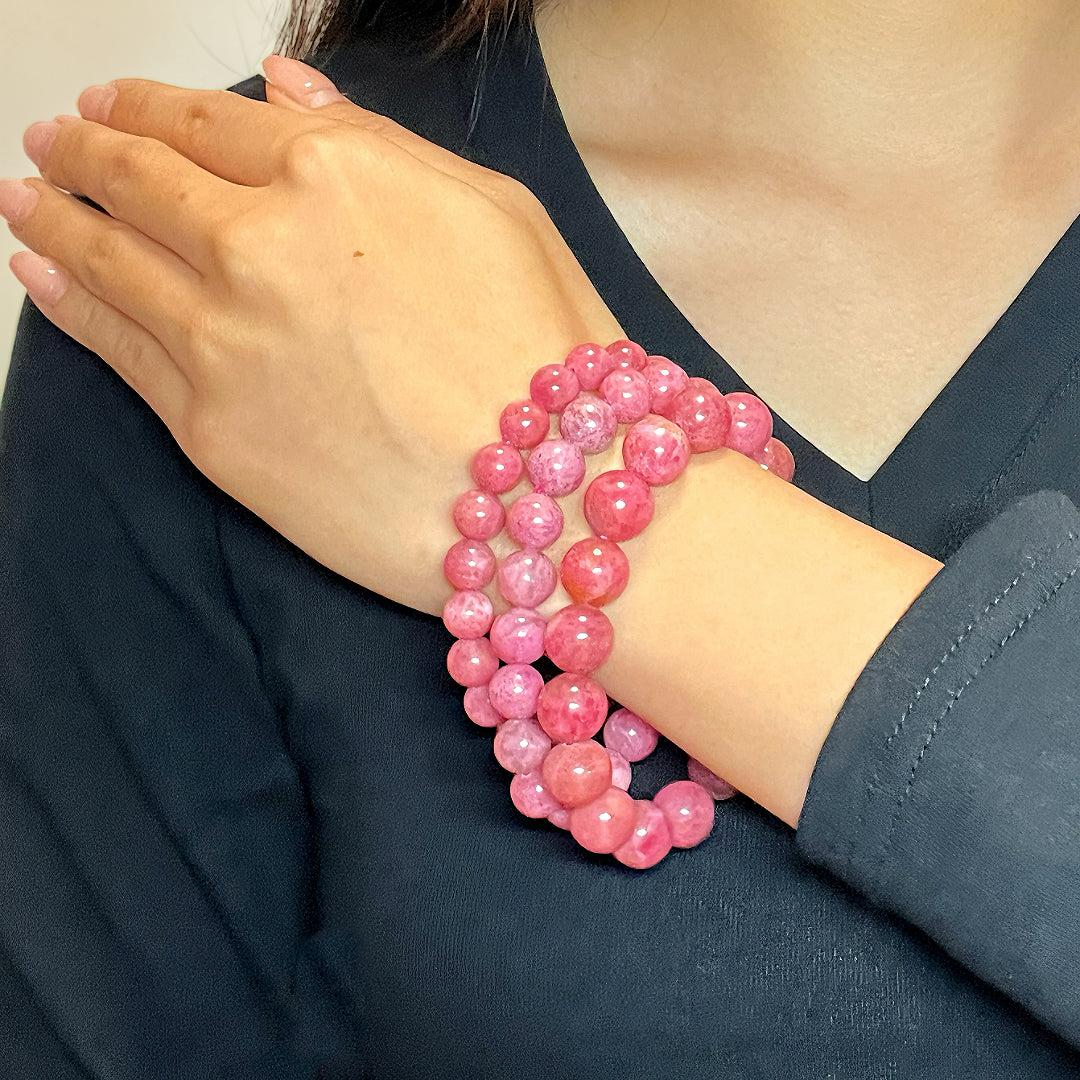Bracelet Rhodonite – Harmonie Rosée