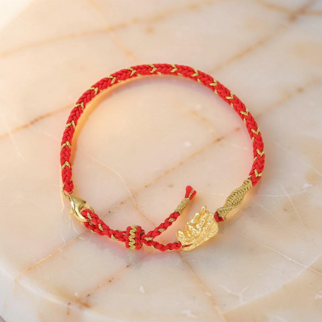 Bracelet Rouge – Dragon Eternel, Fil Rouge