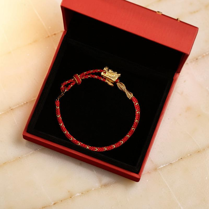 Bracelet Rouge – Dragon Eternel, Fil Rouge