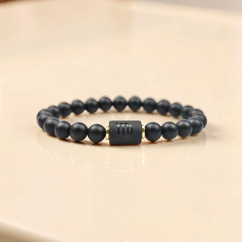 Bracelet Signe Astrologique en Onyx – Protection Astrale