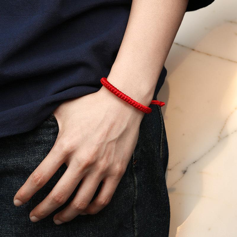 Bracelet Cordon Rouge – Gardien de l’Âme