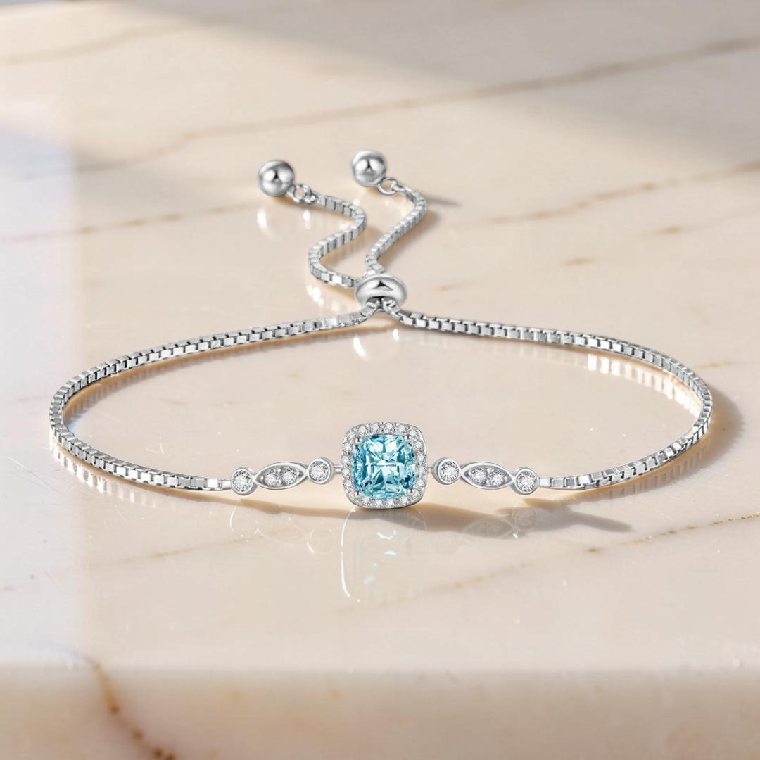Bracelet Topaze – Étoile des Océans, Argent 925