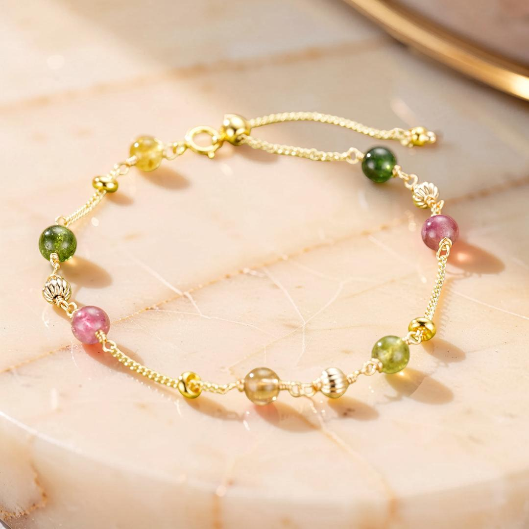 Bracelet Tourmaline – Vibrations Arc-en-Ciel