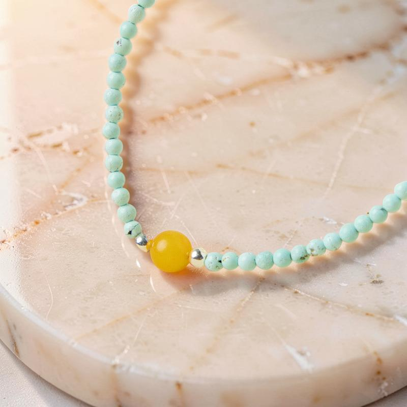 Bracelet Turquoise – Charme Nature, Argent