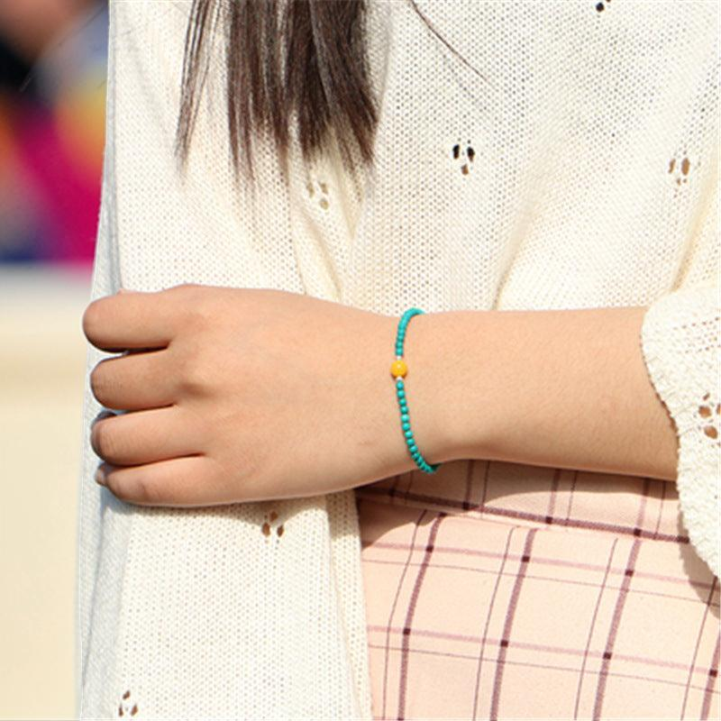 Bracelet Turquoise – Charme Nature, Argent