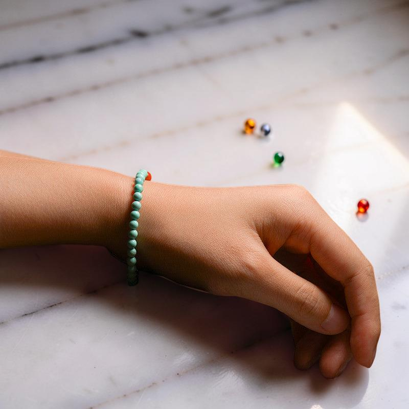 Bracelet Turquoise et Agate – Éclat Authentique, Argent