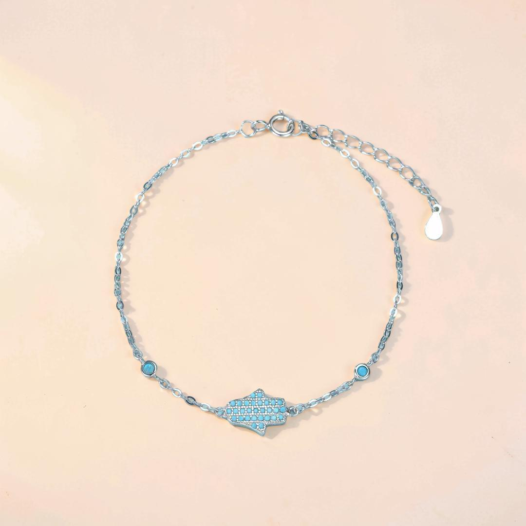 Bracelet Turquoise – Perle du Désert, Argent 925