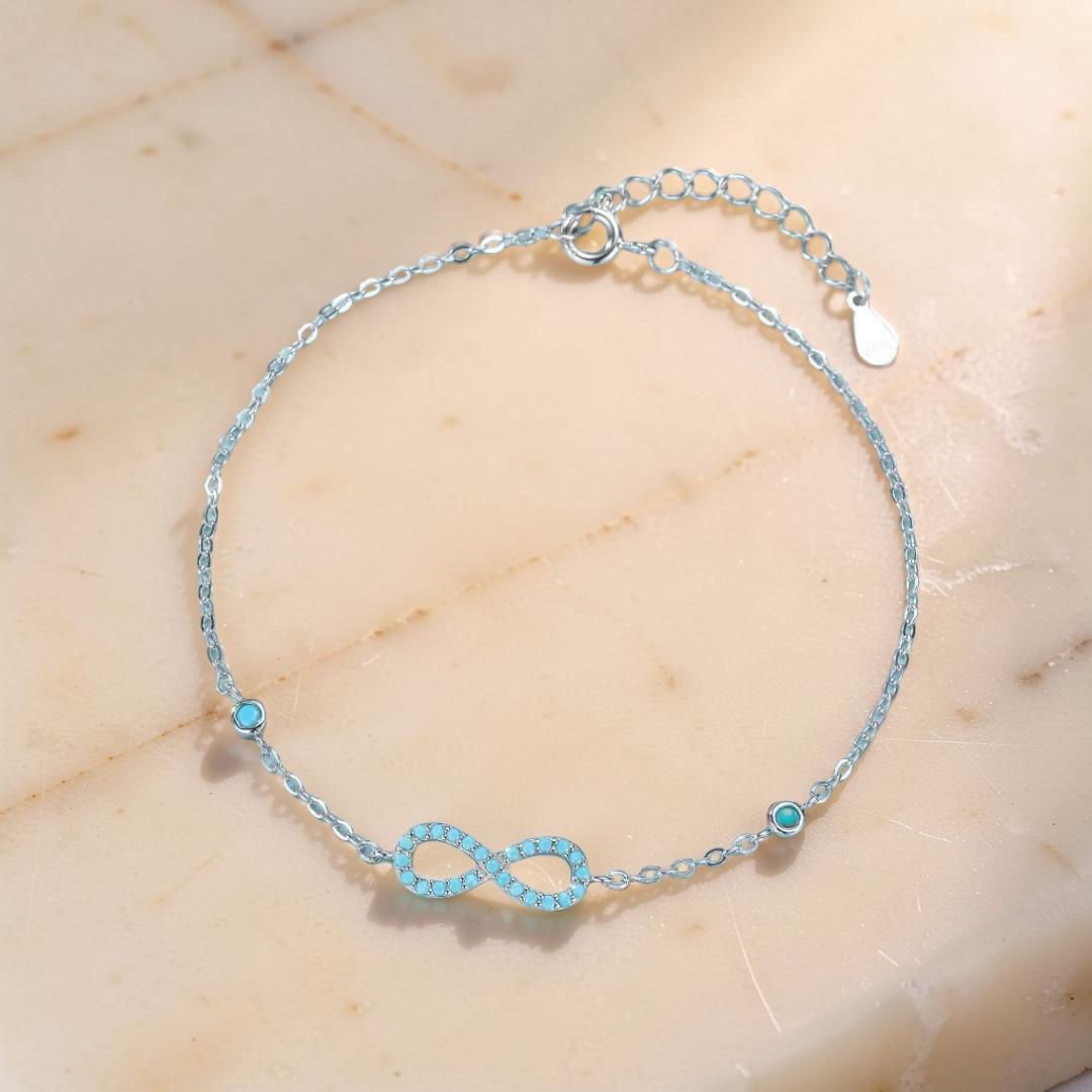 Bracelet Turquoise – Souffle d’Écume, Argent 925