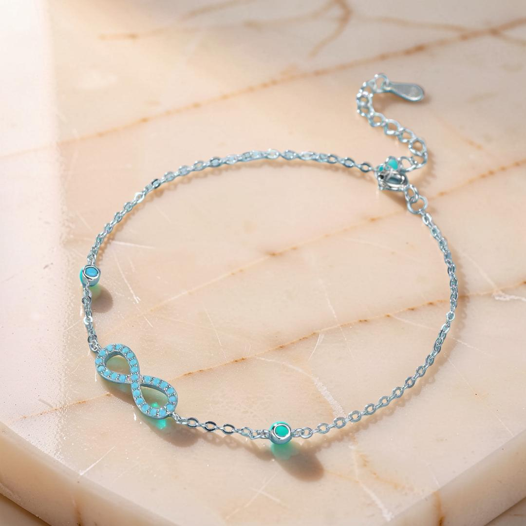 Bracelet Turquoise – Souffle d’Écume, Argent 925