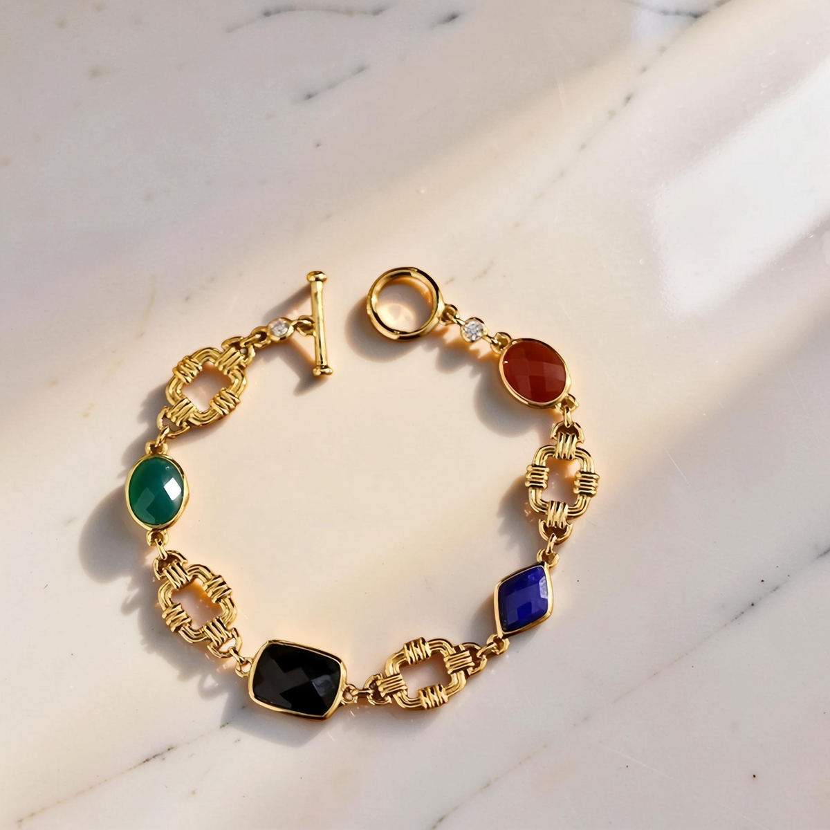 Bracelet Vintage – Promesse, Argent Plaqué Or