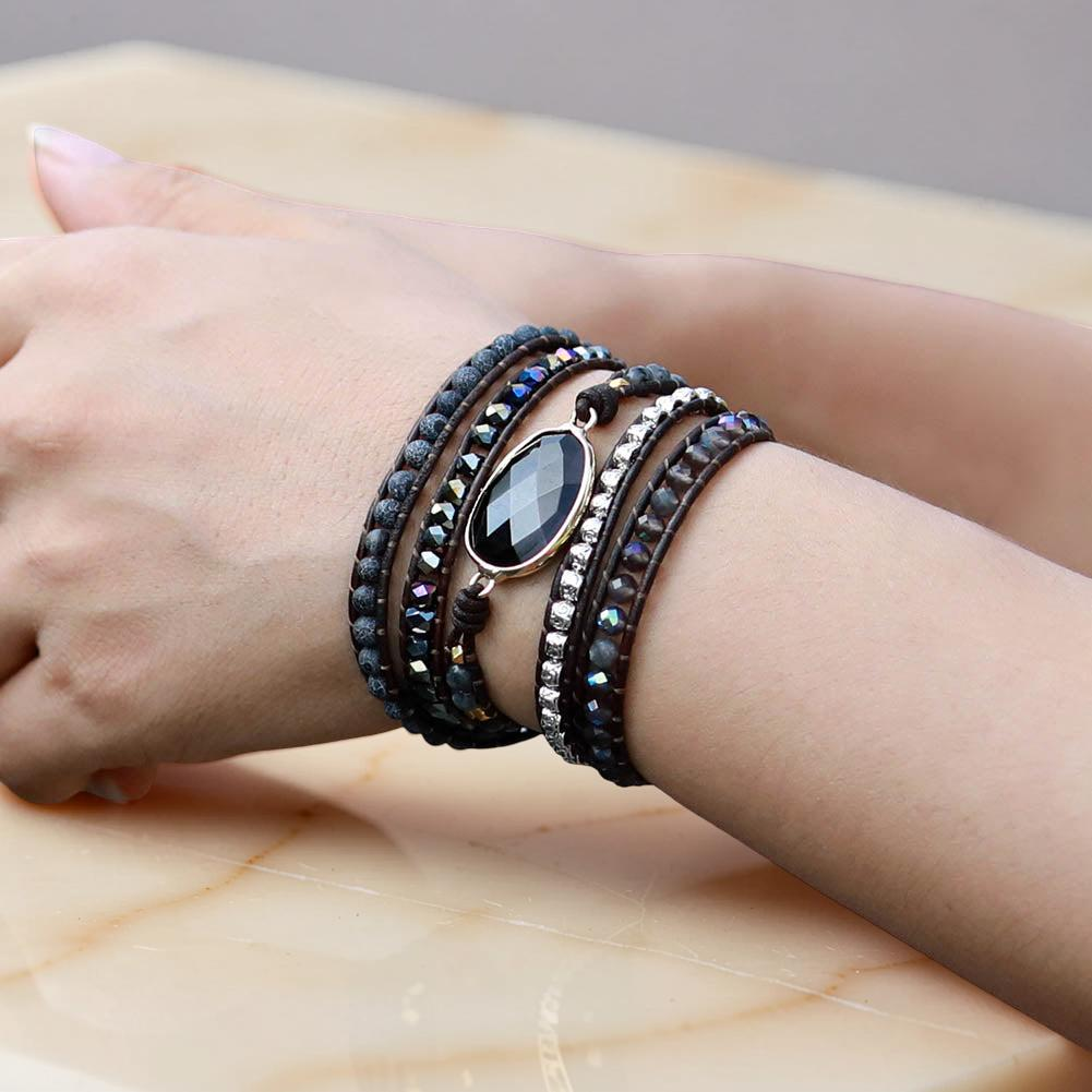 Bracelet Wrap Onyx - Force