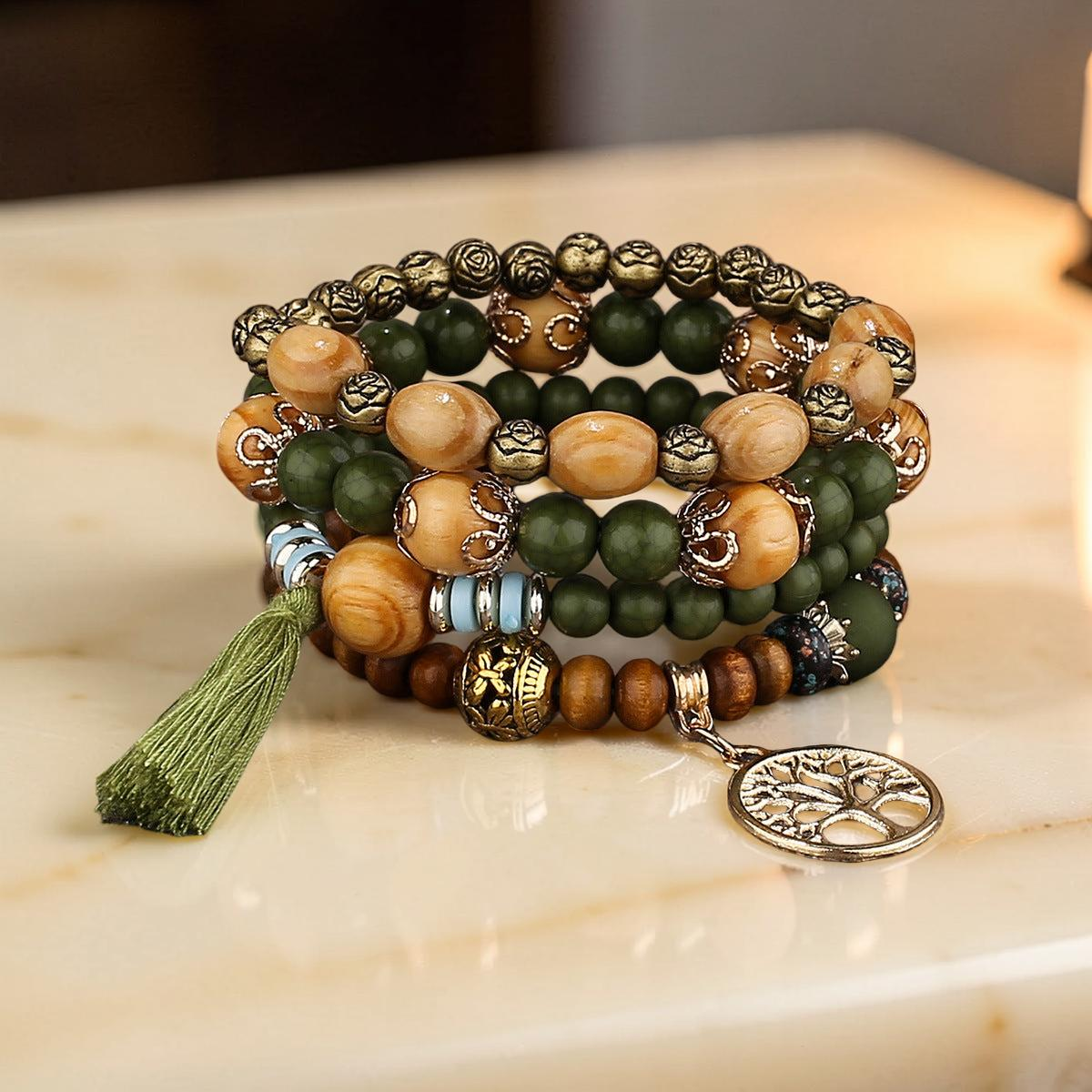 Bracelet Arbre de Vie - Abondance, Bois