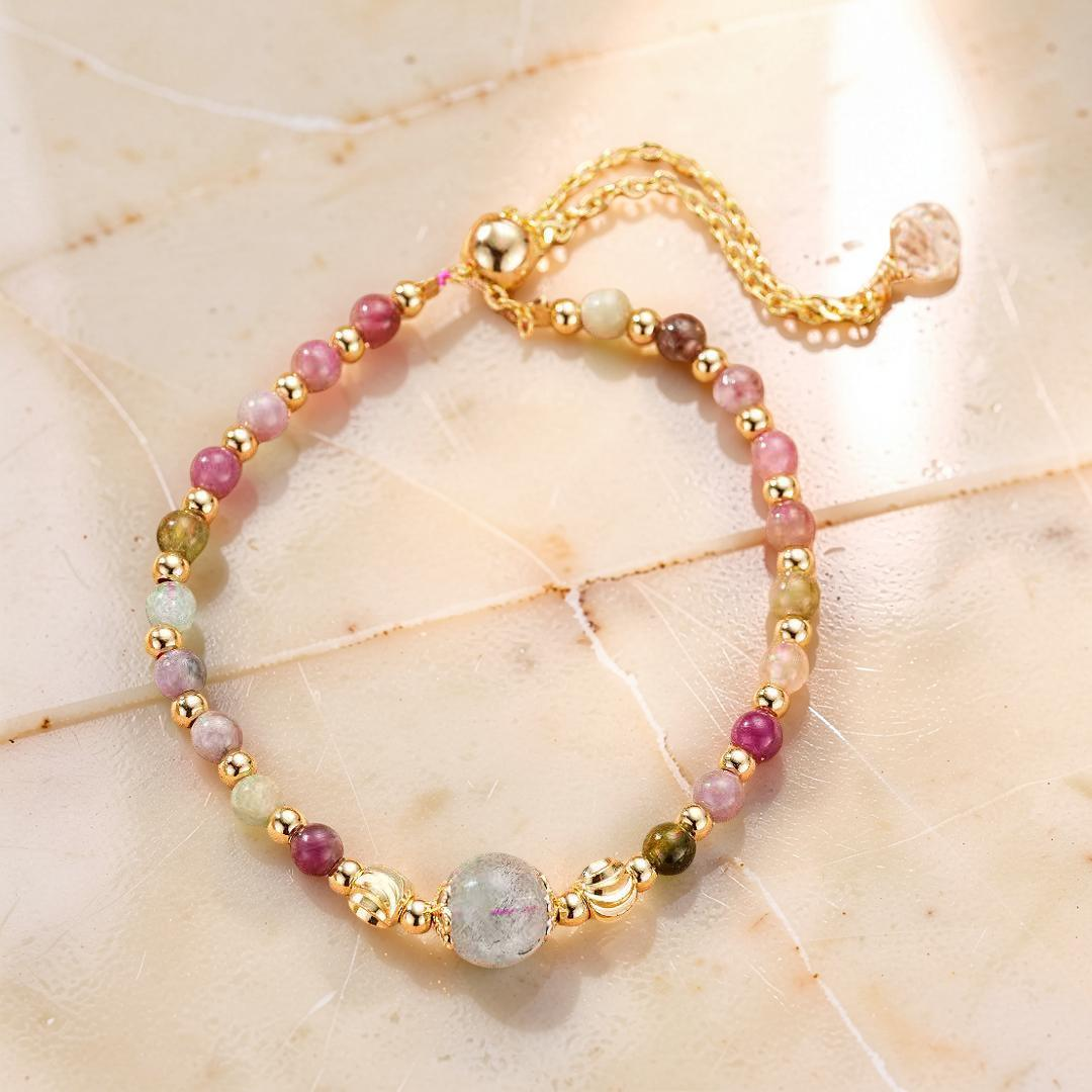 Bracelet Tourmaline et Labradorite – Reflets de Sérénité