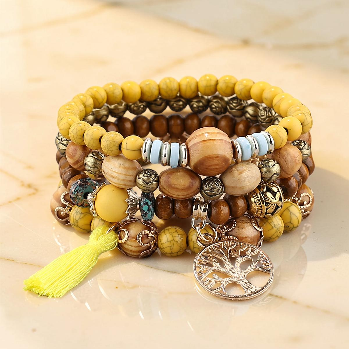 Bracelet Arbre de Vie - Abondance, Bois