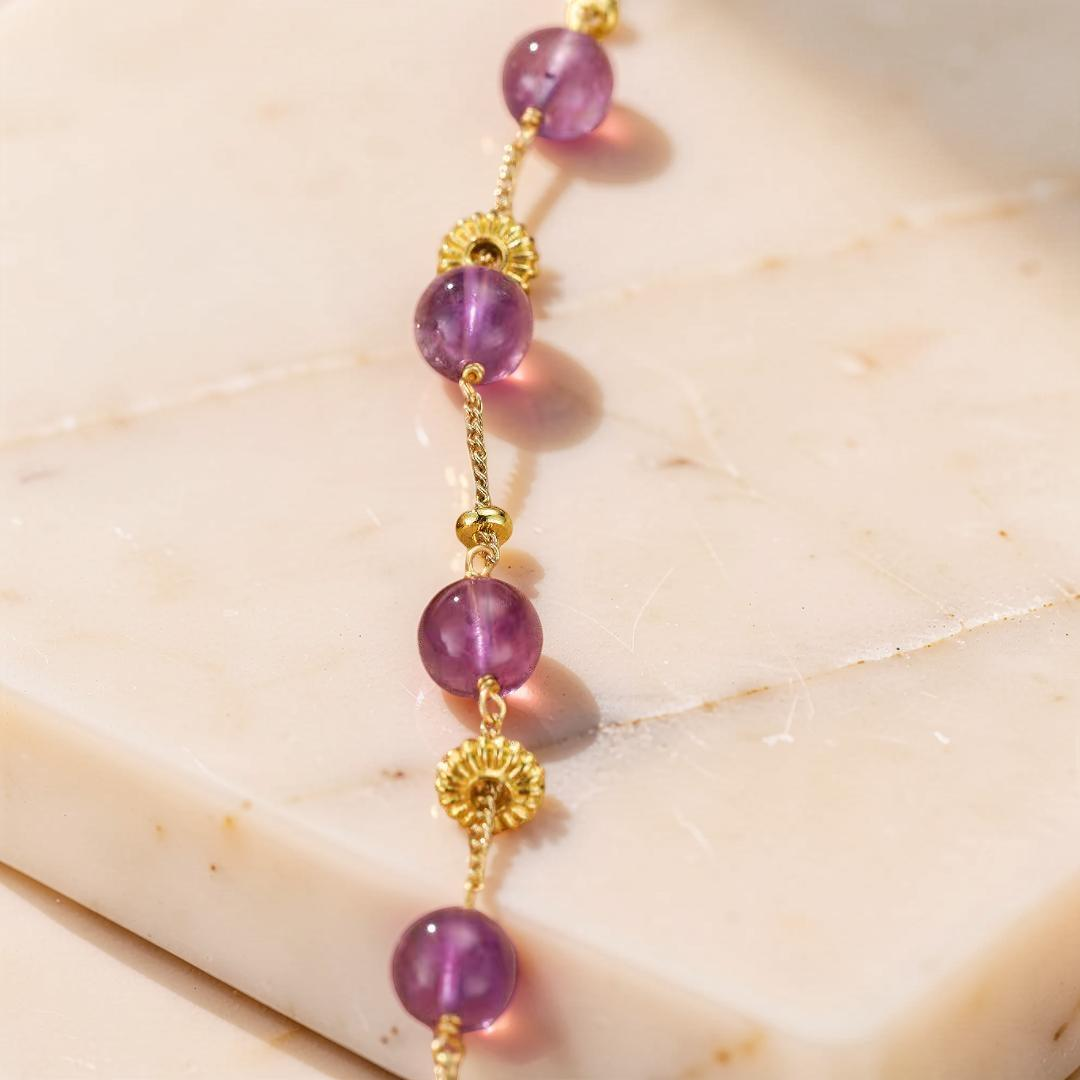 Bracelet Améthyste – Rayonnement Violet