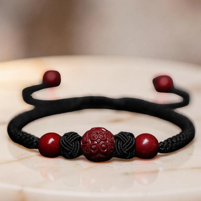 Bracelet Cinabre et Fil Rouge – Chance et Bonheur