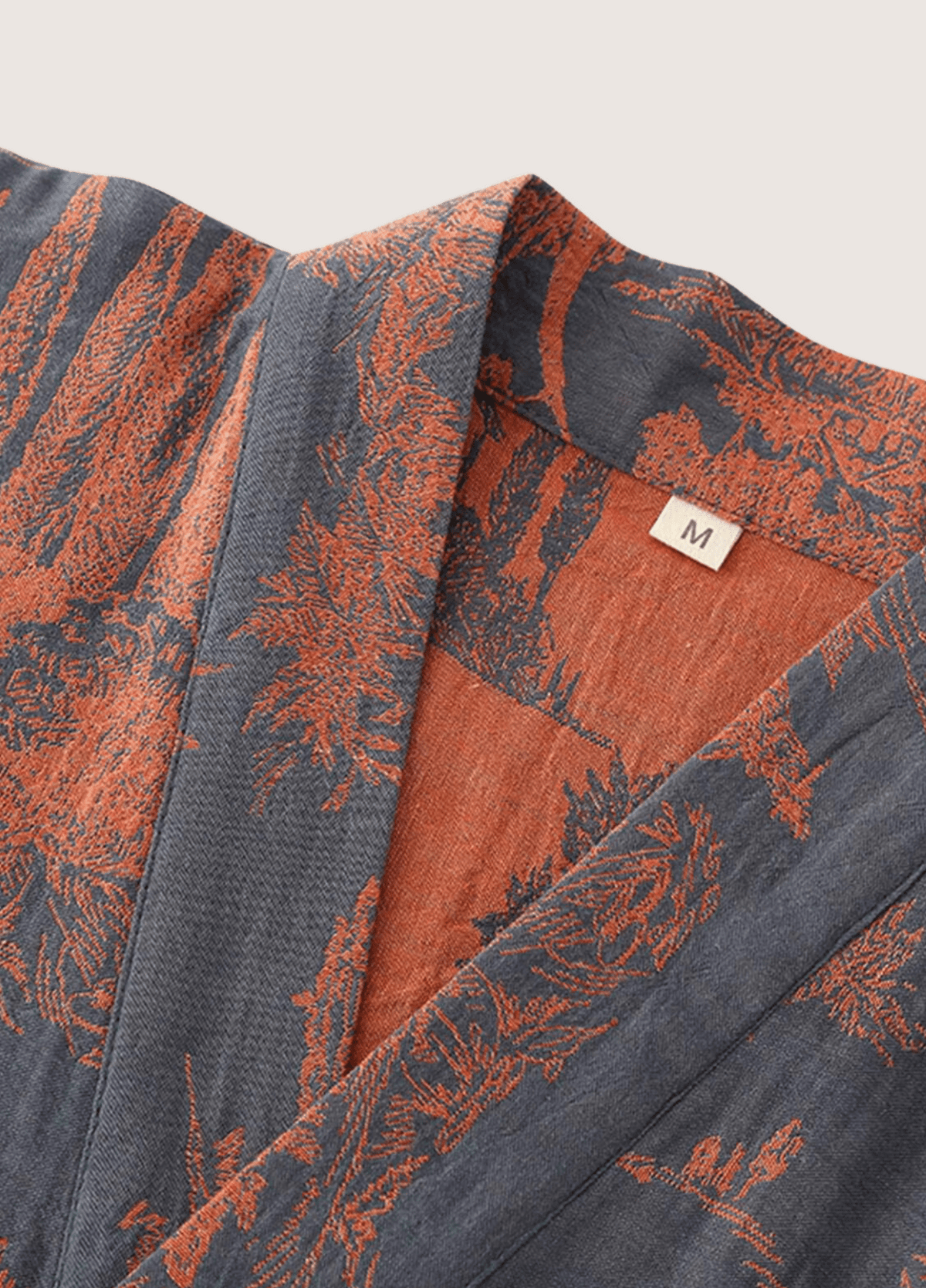 Peignoir kimono homme coton bleu – Ukiyo
