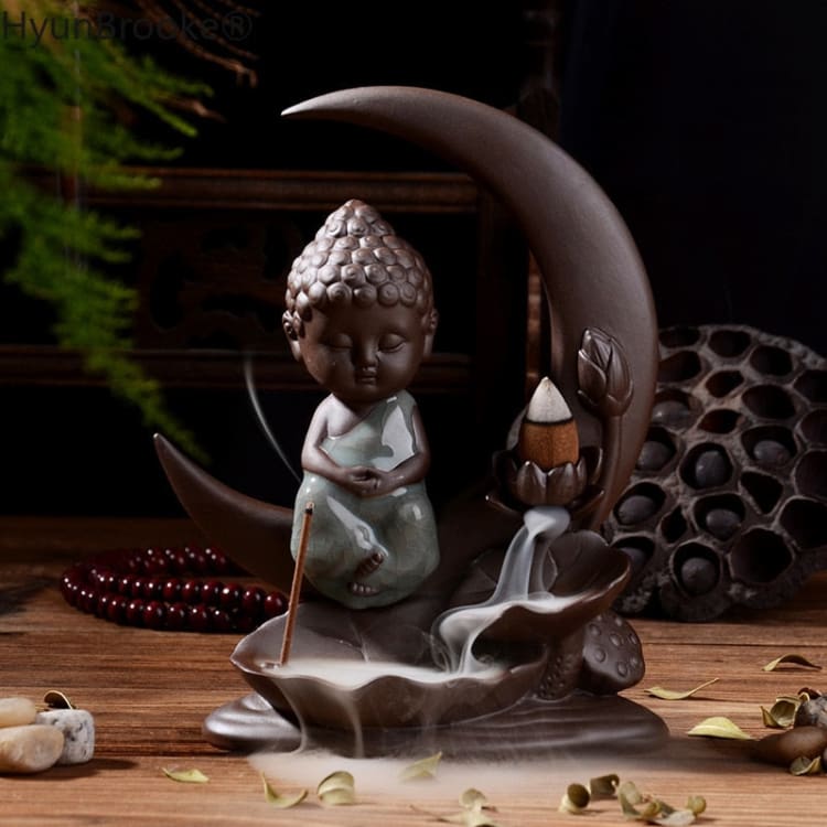 Porte-Encens “Au Clair de Lune” – Support Décoratif Élégant pour Encens Bâtons & Cônes
