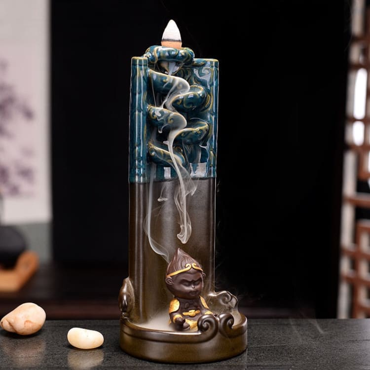 Porte-Encens “La Cascade du Bonheur” – Support Décoratif pour Encens Bâtons & Cônes Effet Cascade